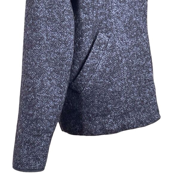 SEE BY CHLOE Herringbone Collarless Jacket US Size 4 Wool Alpaca Blend Gray EUC - Picture 10 of 16